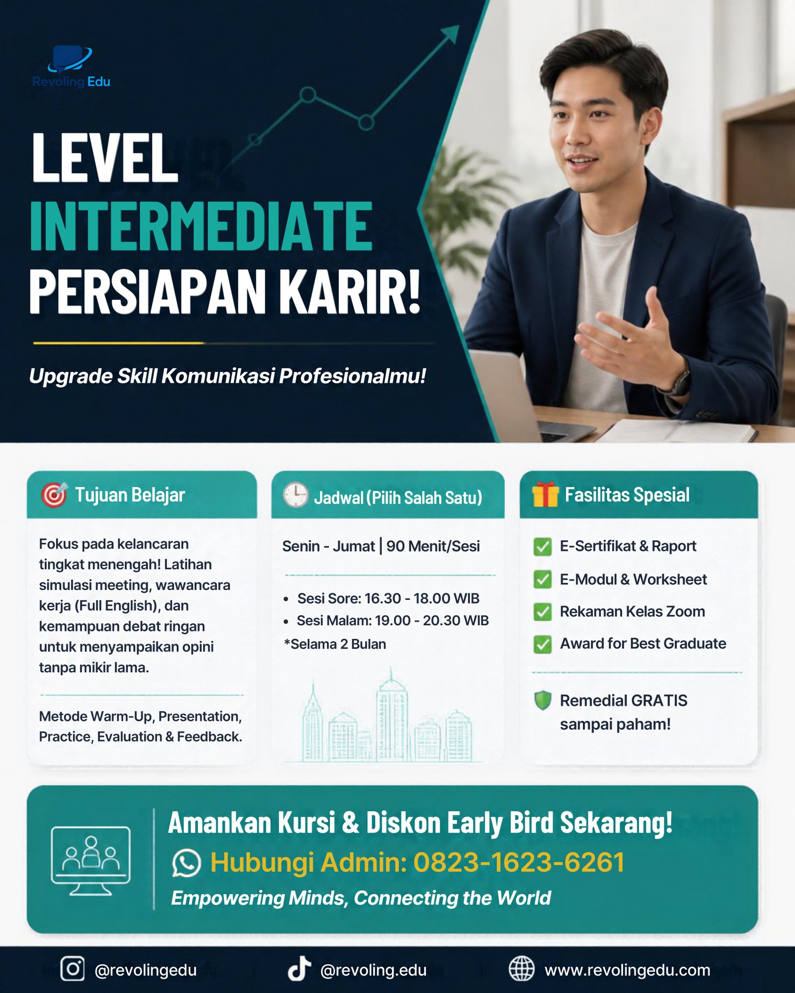 Intermediate English Class Flyer